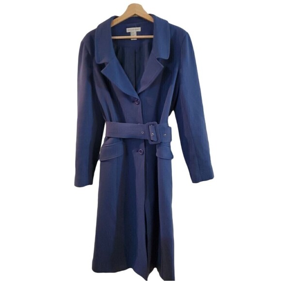 Blue Trench Coat 12 - Picture 1 of 10